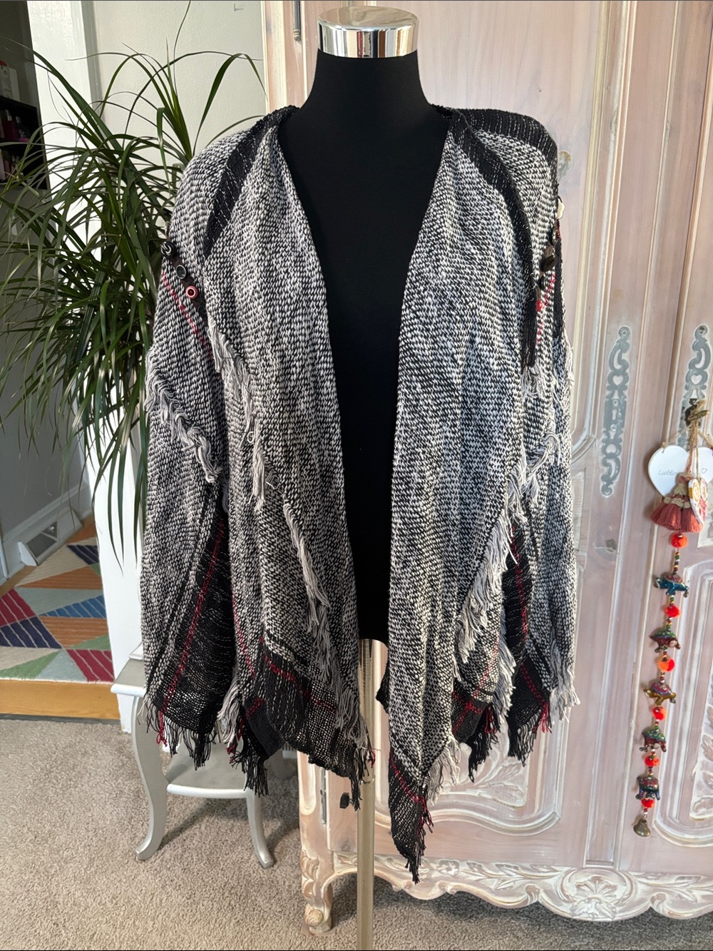 Handwoven Wearable Art  Cardigan by Judi Gaston